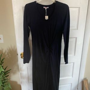 Anthropologie Sundry Twist Front MIDI Dress size Medium NWT